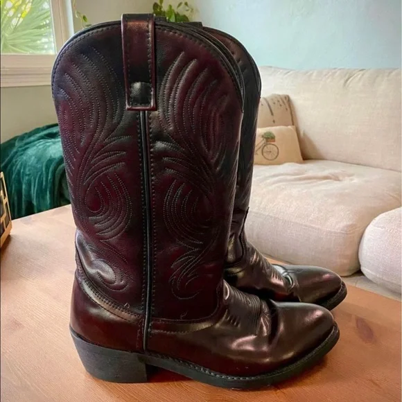 Masterson Boot Co. Men’s Western Boots Size 5.5 M Red Leather Cowboy Rodeo Masterson | Shoes | Cowboy Boots | Poshmark main image 2